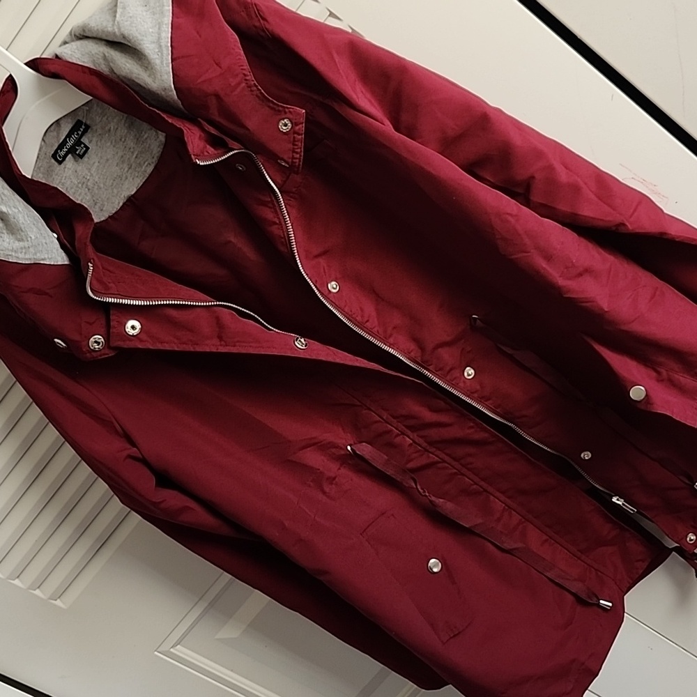 Jacket burgundy color for women